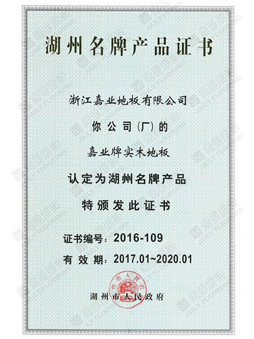 湖州名牌91视频污软件认证证书