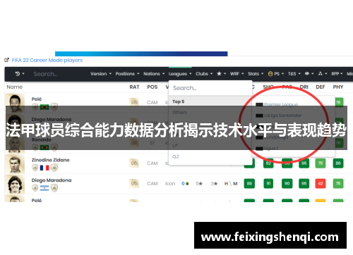 法甲球员综合能力数据分析揭示技术水平与表现趋势